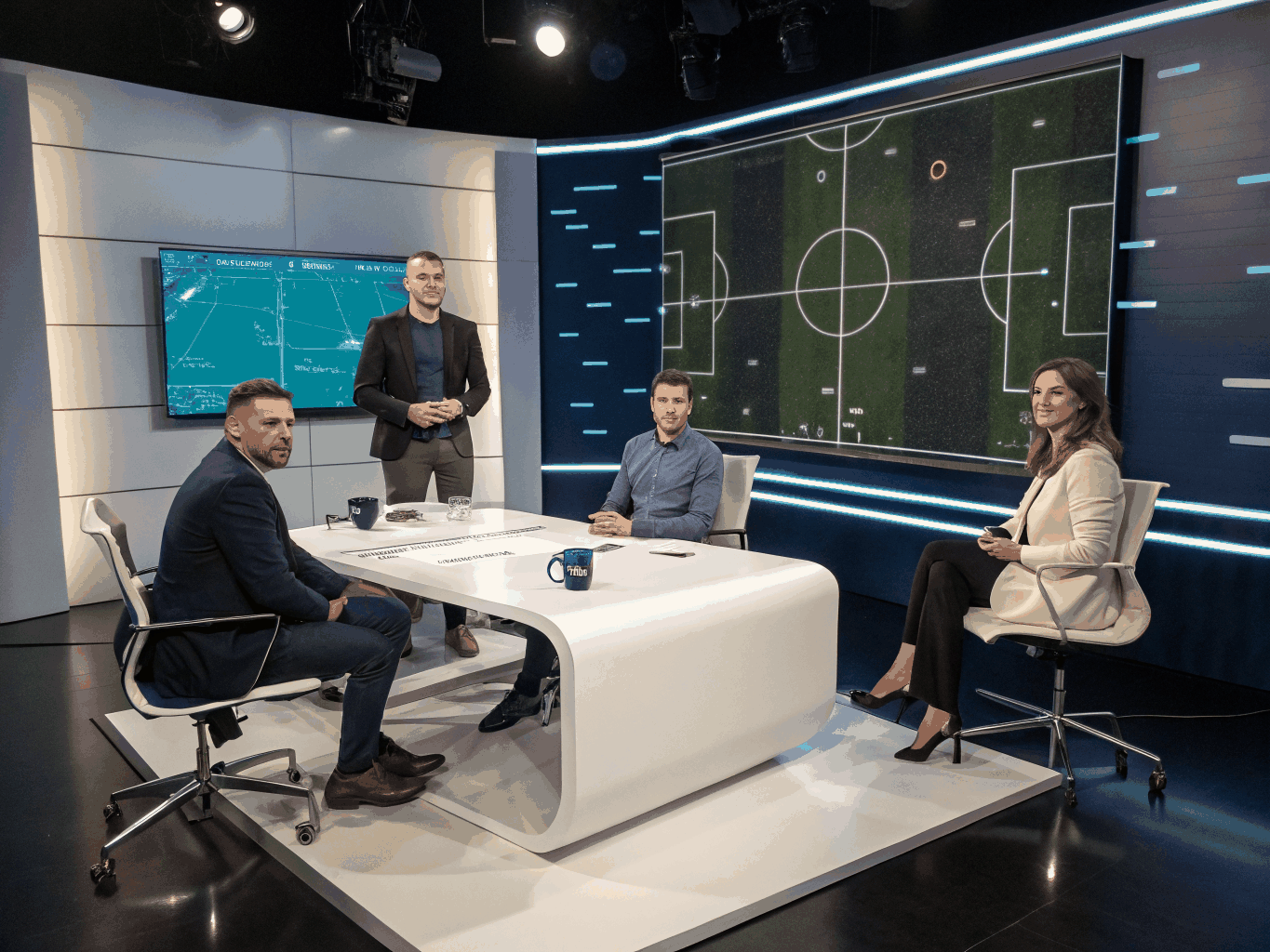 Η ομάδα του betprofessor κατά τη διάρκεια ανάλυσης στατιστικών δεδομένων αγώνα